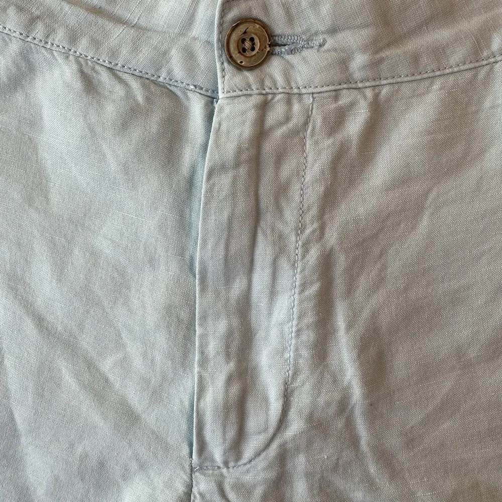 Faherty Shorts Mens 40 Malibu Linen Blend Golf Casual Beige 9